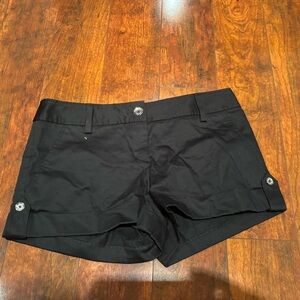 Express Black Women's Flat Front Shorts